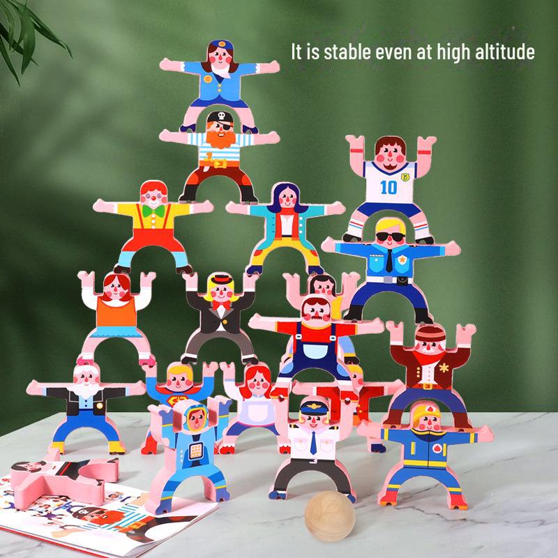 Hercules Ninja İstifleme Blokları: Erken Eğitim için Ebeveyn-Çocuk Etkileşimli Denge Oyunu