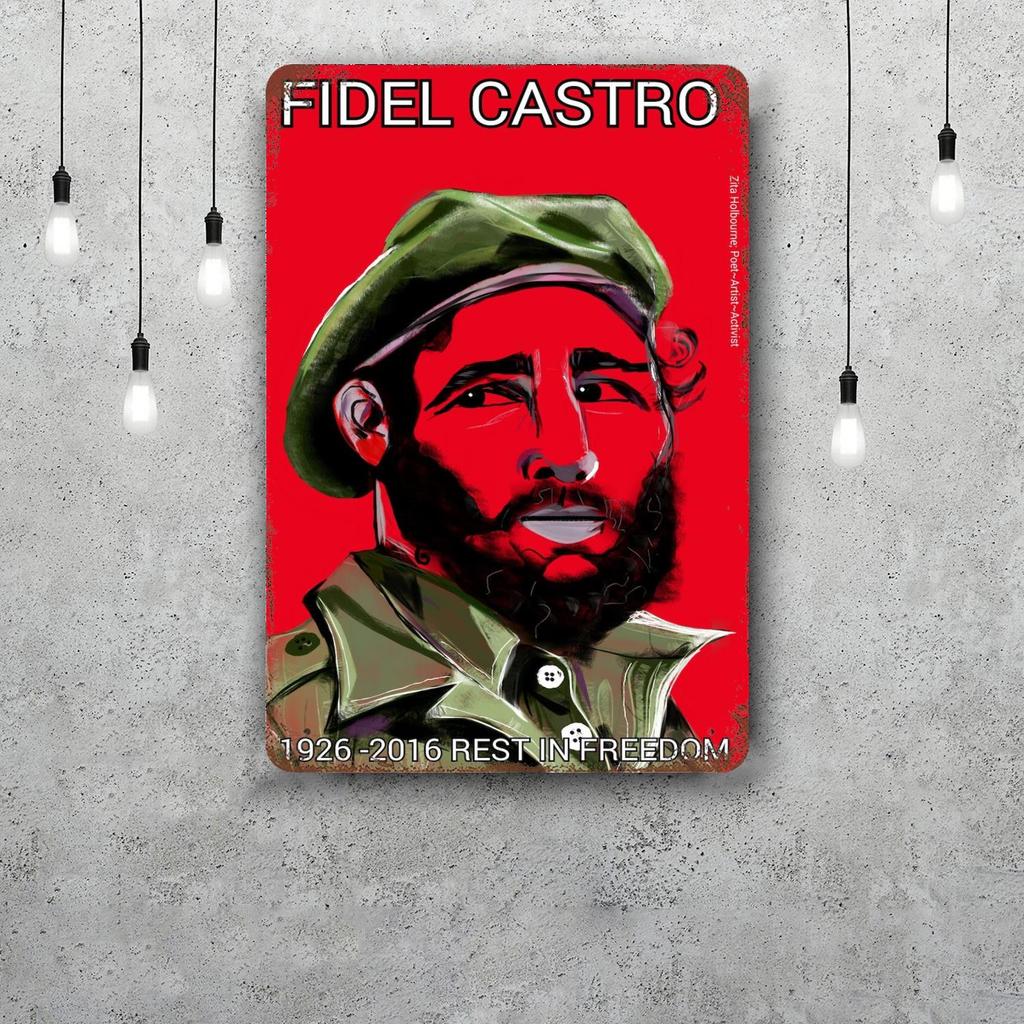 fidel castro Chairman Vintage Metal Tin Signs Posters Decor Retro Metal Plaque Wall Art Decor for Garage Bar