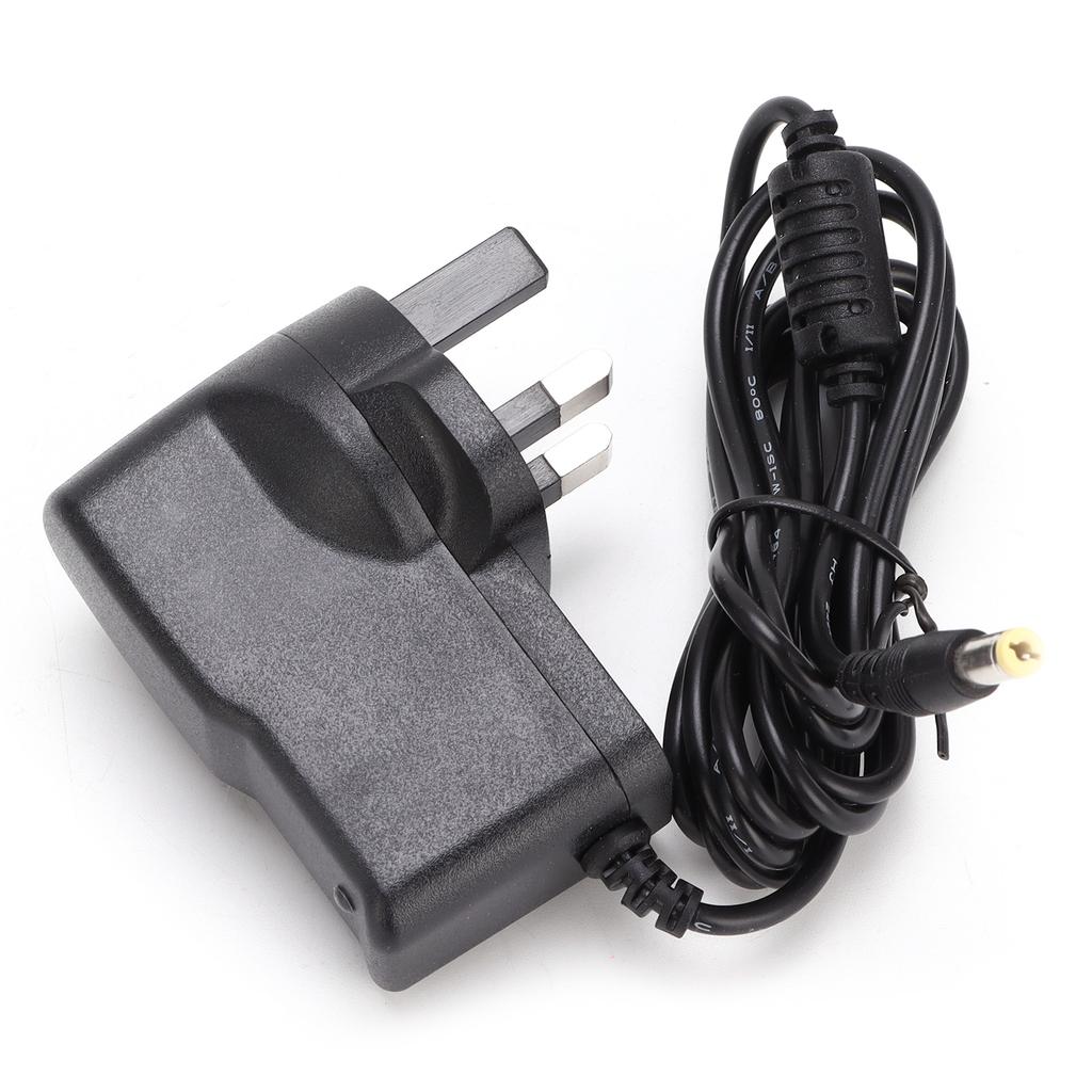 Strömadapter 9V Svart Multieffekter Plast Brett Tillämpbar Linlängd 190cm 9V