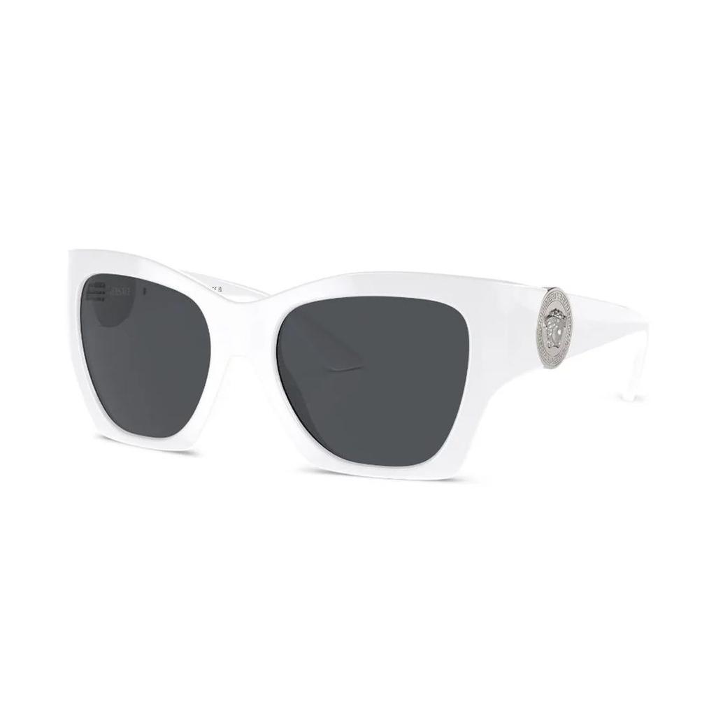 Versace Medusa Logo Detail Acetate Butterfly Sunglasses Women sunglasses White VE445231487