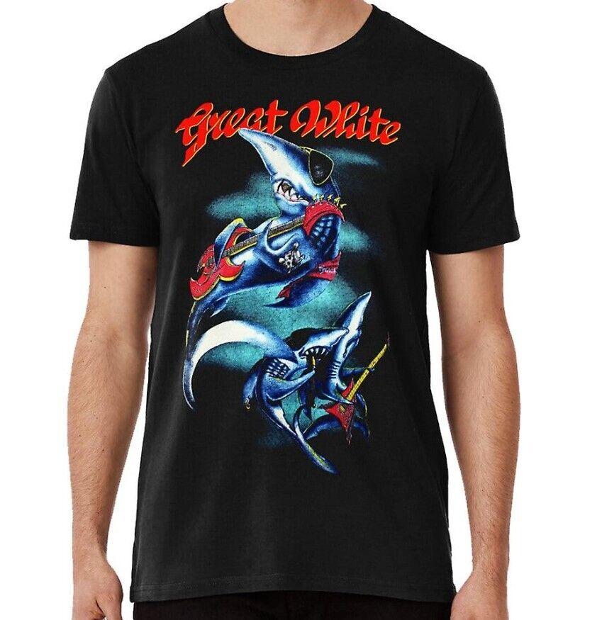 Vtg 1989 Great White Concert T-Shirt Rock Band Music Shirt Unisex Short Sleeve T Unisex T-Shirt XXXXL