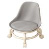 Kids Low Rolling Stool with Backrest Low Height Roller Stool with Universal Wheels Low Roller Seat