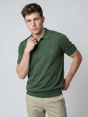 Men Smart Fit Dark Green Tshirt