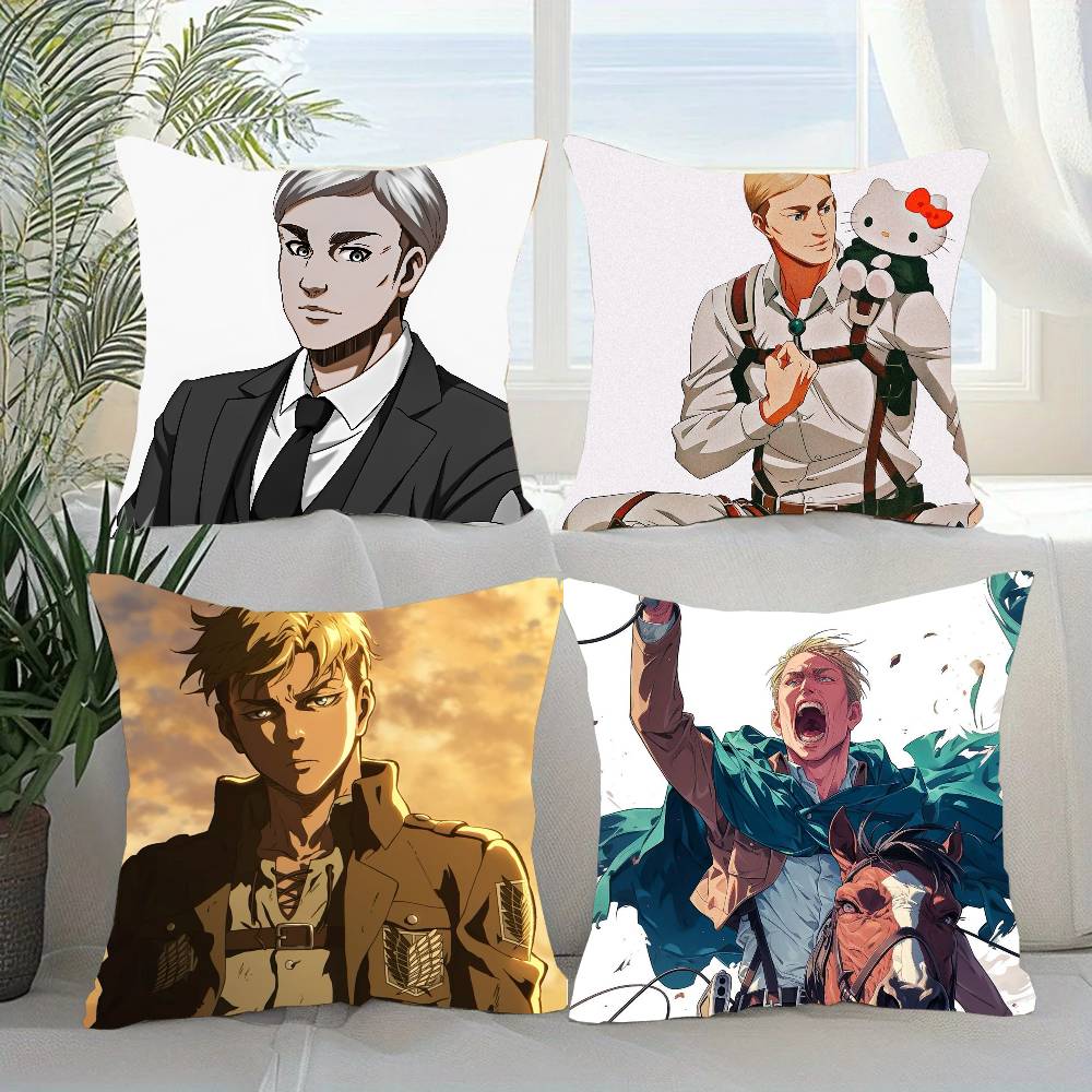 Erwin Smith Anime Pillow Case Sofa Cushion Cover Room Home Decoration