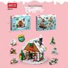 Christmas Train & Reindeer Building Blocks - Compatible with Lego for Holiday Gifts