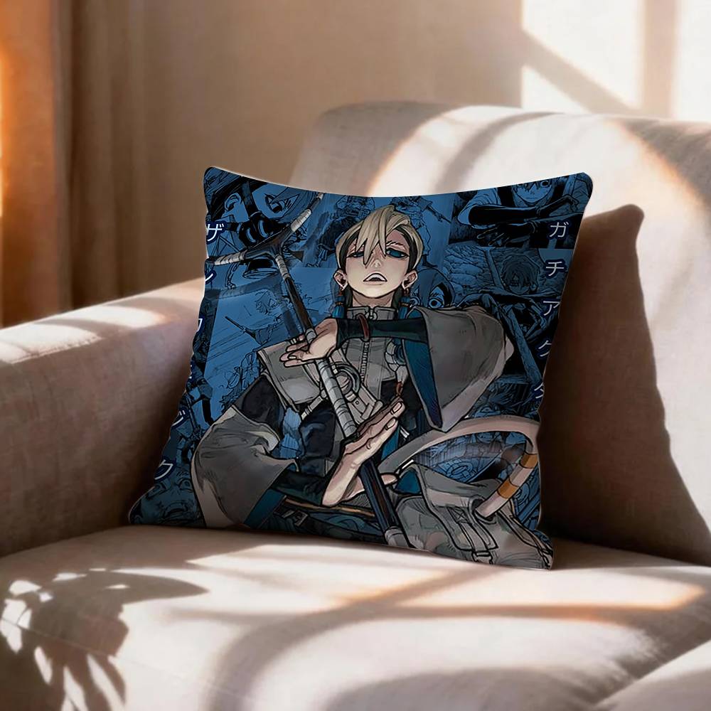 GGachiakuta Anime Series  Pillow Case Pattern Printed Pillowcase For Living Room Sofa Cushion Cover