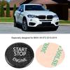 Car Engine Start Stop Button Switch Cover Trim Black Carbon Fiber Ignition Key Ring Sticker Fit for 3 Series E90 E91 E92 E93 E60 E83 E84 X5 X6 E70