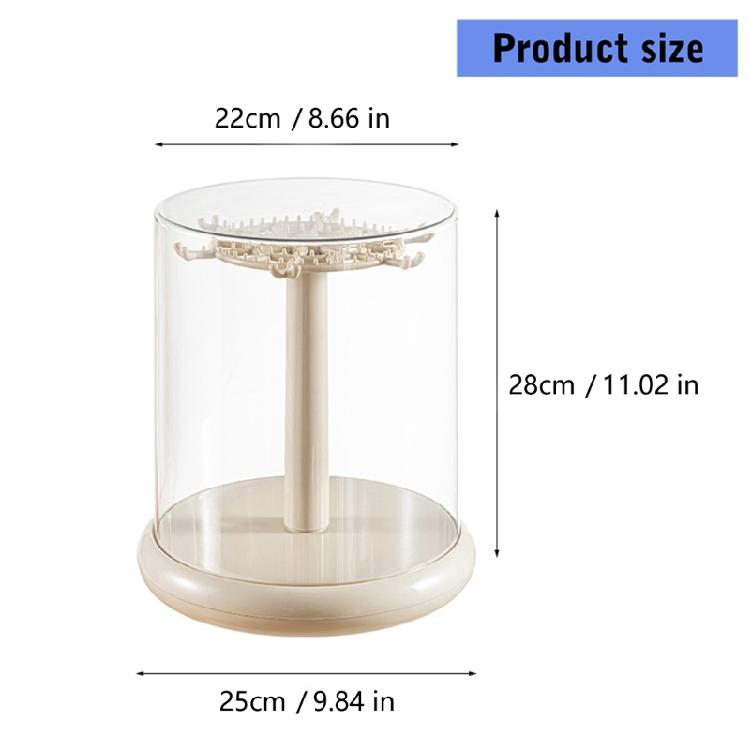 Space Efficient Rotating Display Unit 360 Viewing Angles For Small Collectibles ABS PET Frame Fingerprint Resistant Box