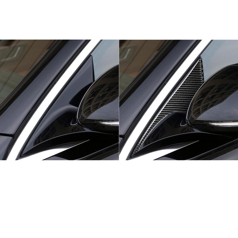 Carbon Fiber Outer A-pillar Door Post Panel Strip Car Accessories Exterior Cover Trim Sticker For Benz Maybach S Class W223 21+