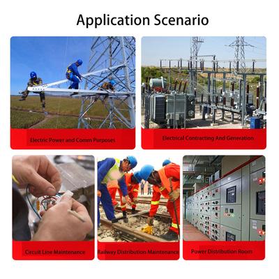 Insulation Work Gloves Flame Retardant 400V Voltage Resistance Rubber Electrician Gloves for Electric Maintenance