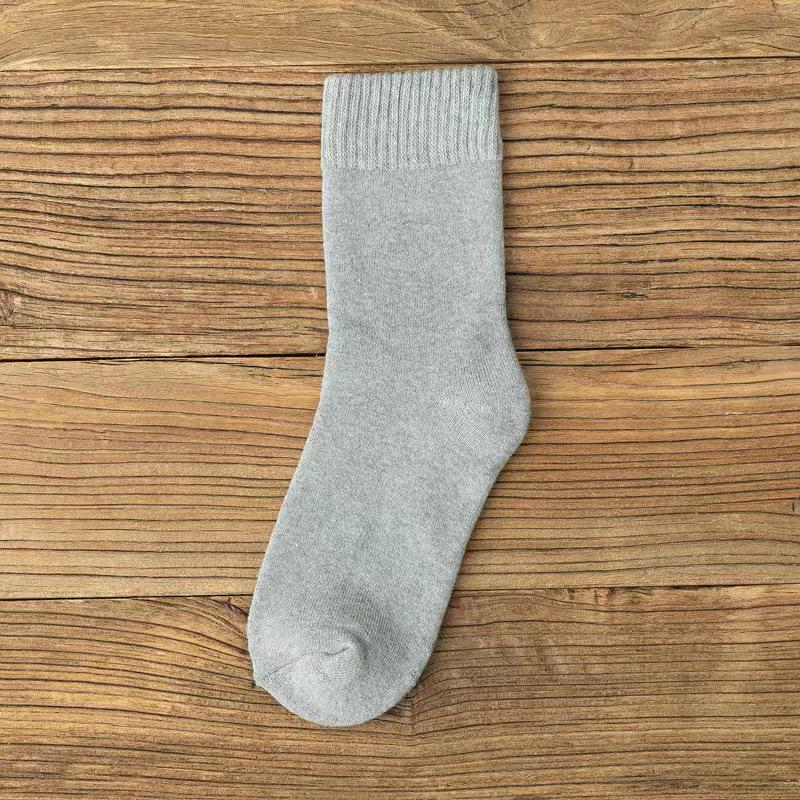 Men's and Women's Winter Fleece Socks - Extra Thick, Deodorant, Mid-Tube, Warm Wool, Long Terry