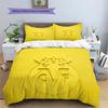 Villarreal Club de Fútbol Pattern Bedding Quilt Set  Home Decoration  Gift (1 * duvet cover + 2 * pillowcase  without core)