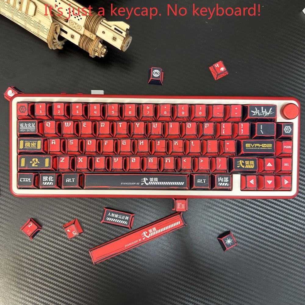 Anime Style Keycap Set 137 Keys PBT Cherry Keycap No.2 for Mechanical Keyboard MX Switch 68/84/87/104 Replacement Cap