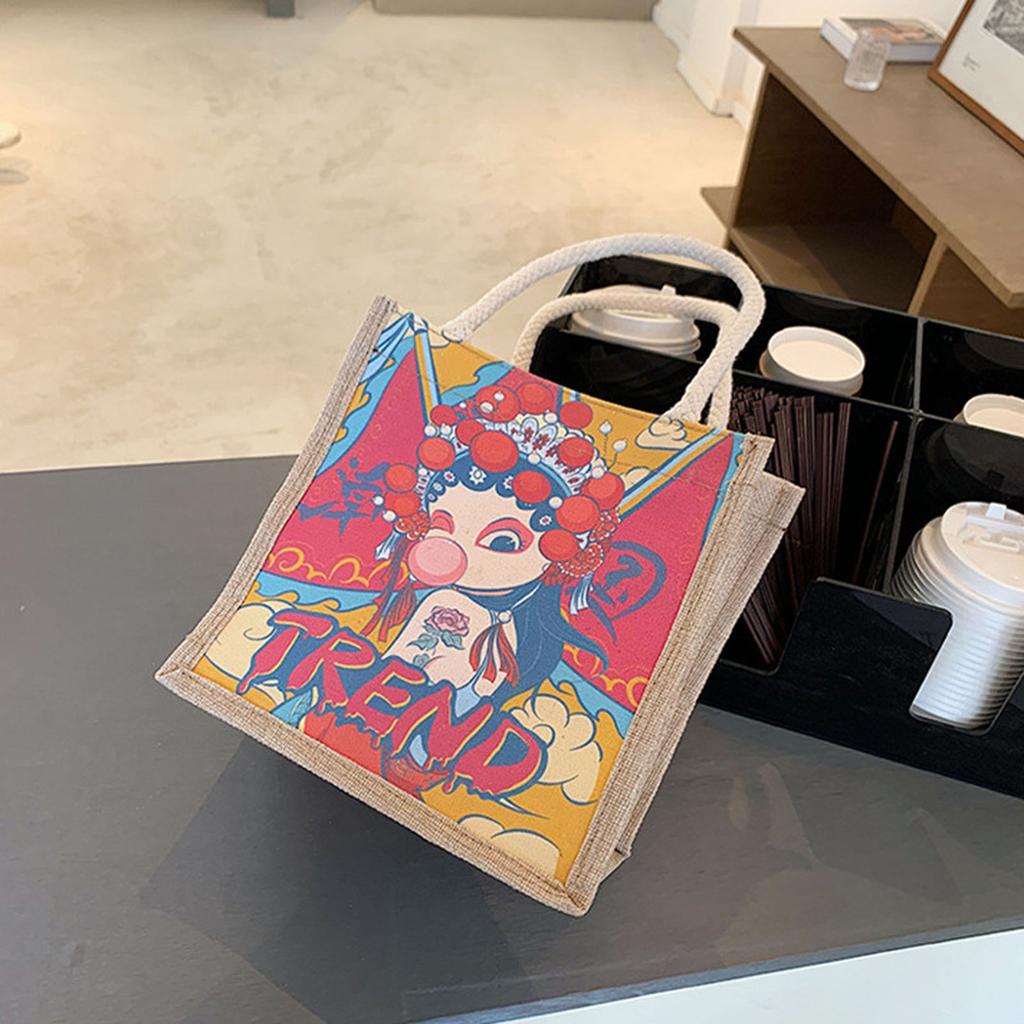 Women Casual Canvas Handbag Large Purse with Soft Handles & Inner Pocket for Mobile Phone Cosmetics Books
