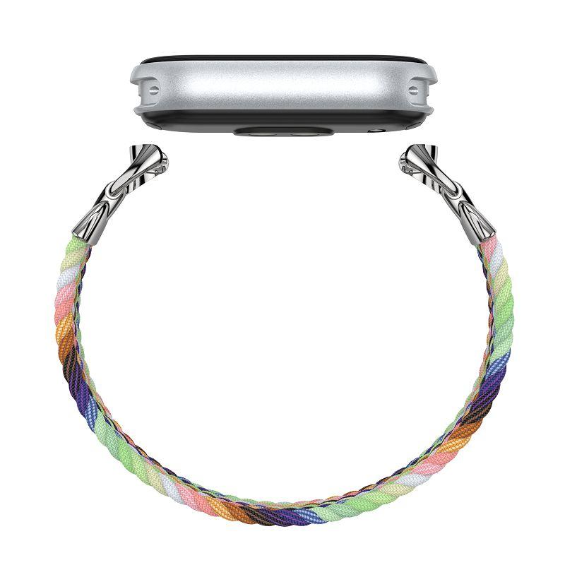 Braided Solo Loop Band for Xiaomi Smart Band 9 8 Strap Soft Elastic Nylon Bracelet Replacement Wristband for Xiaomi Mi Strap 9/8