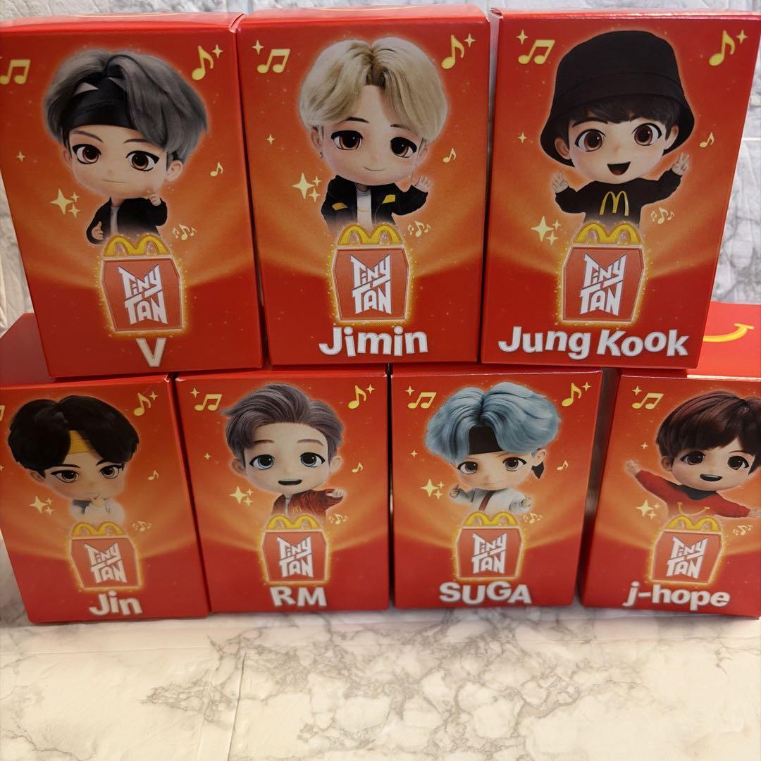 

[USED] BTS McDonald s Mic Drop Figures, Complete Set of 7, Korean McDonald s