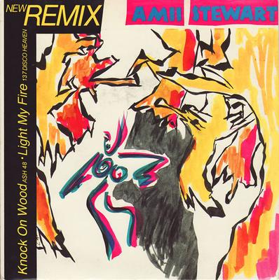 7inch Record AMII STEWART - Knock On Wood (Ash 48) / Light My F EDIT3303 Sedition 1985 UK Dance & Electronica Used