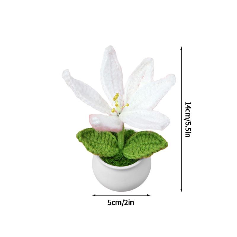 Tournesol Fleur Crochet Fleurs Artificielles Tissées à la Main Fini Girasol Crochet Plantes Cadeaux Invités Mariage Décoration de Bureau