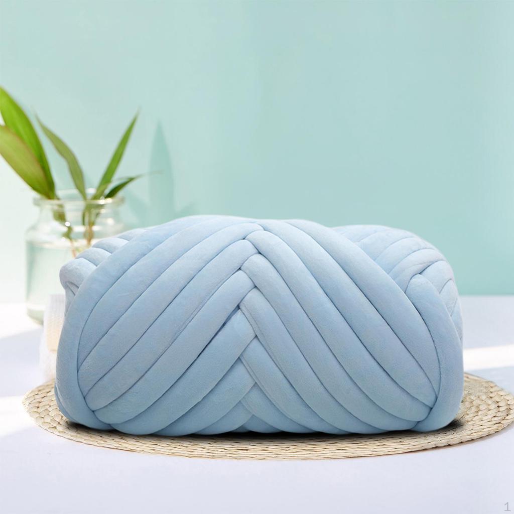 1 Kg Thick Velvet Arm Knitting Yarn for Cushion Baskets, Scarves, Sweaters