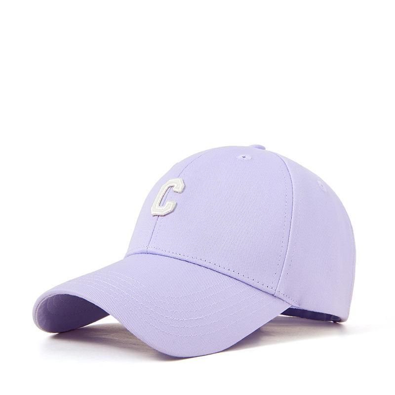 Multi-Color Good Quality C Letter Cotton Baseball Cap For Men And Women, Spring And Summer Sunshade, Sun Protection, Dome Curved Brim Cap