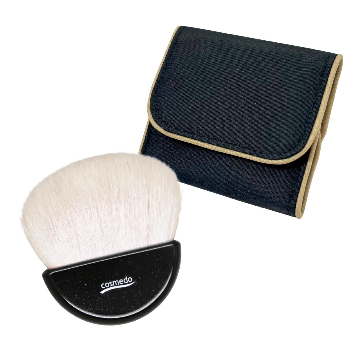 

Кисти для макияжа Kumano Brush Кисть для пудры с чехлом DX Takumi s Cosme-do Веерная (Козья шерсть) OG-01N-K-DX