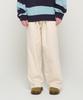CARGOBROS Double-Pleat Linen Wide Elastic Pants (Ivory)