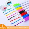 8 Colors Magnetic Erasable Whiteboard Pens for Whiteboard Dry Erase Markers Student Note Stationery Office Teaching Supplies