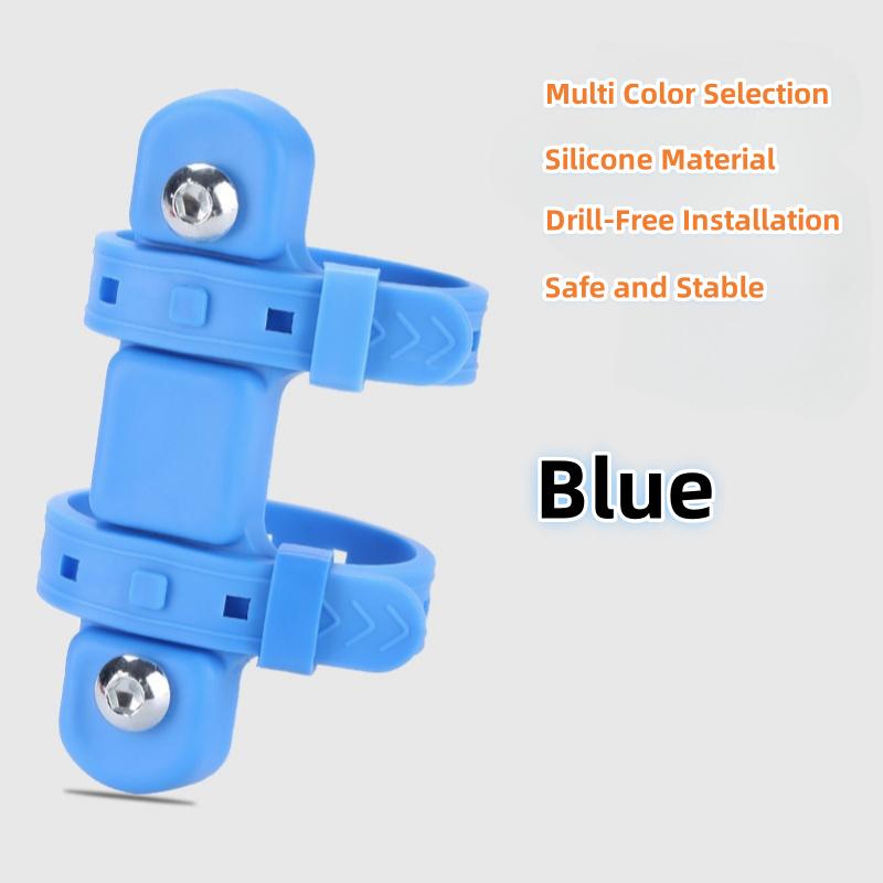 

Bicycle Water Bottle Holder Silicone Non-slip Straps Set MTB Road Bike Bottle Stand With Adaptor Cycling Accessories синій