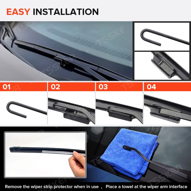Wiper LHD Front Wiper Blades For Nissan Qashqai J11 2013 -  ( OE Style ) Windshield Windscreen Front Window 26"+17"