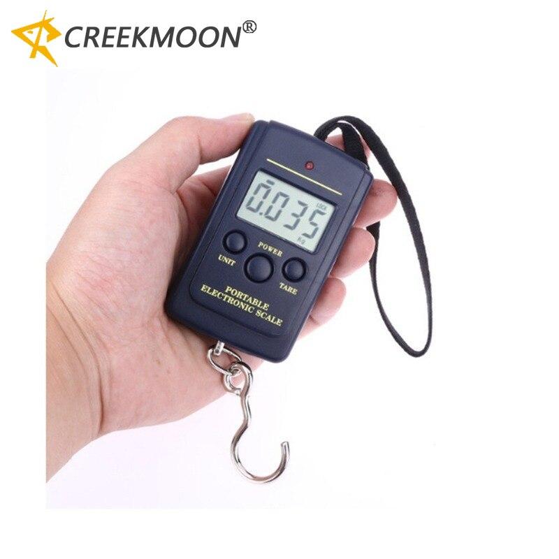 40kg Digital Electronic Scale Without Backlight Bubble Bags Mini Fishing Luggage Travelling Hanging Hook Kitchen Weighing Tools