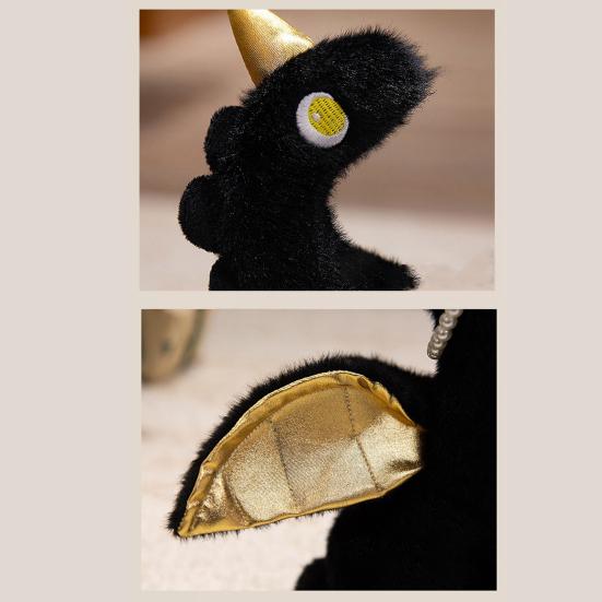 Pegasus Plush Doll 50cm/70cm Soft Stuffed Animal for Girls Fantasy Wings Faux Pearl Necklace Cute Plush Toy for Baby Toddler Kids Home Decor