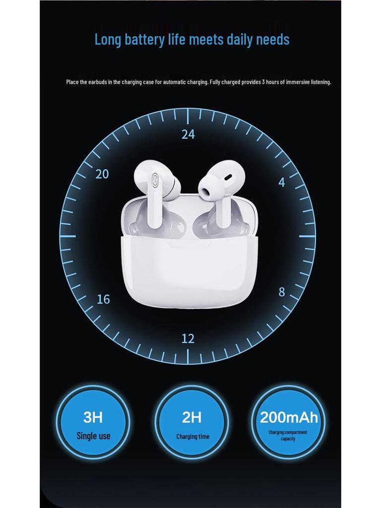 High-Value Bluetooth Earbuds: Long Battery, HIFI Sound, Fingerprint Touch, Wireless In-Ear Design