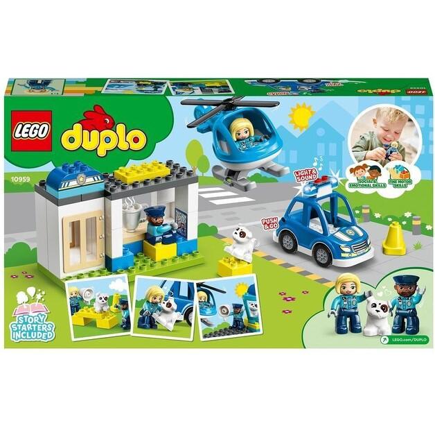 LEGO DUPLO 10959 Secție de poliție și elicopter cu sunet
