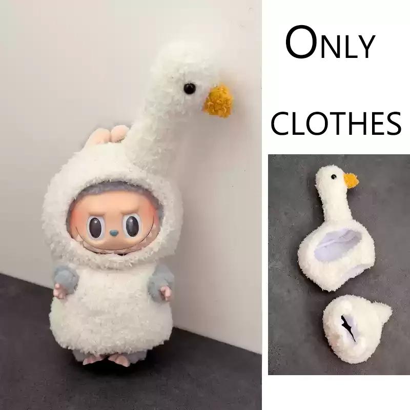 For Labubu Clothes Wacky Mart Friend Shrimp Handmade Clothing Accessory Customization V1 V2 V3 Dolls Bag Clothes Toys Hobbies