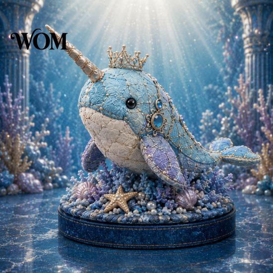 Meeres-Tier-Zubehör-Set DIY Patchwork-Puppe-Set, Handgemachtes Wichtel-Nähset Stoff für Heimdekoration, Stoff-Cartoon-Drachen-Bastelset Anfänger Dekorativ