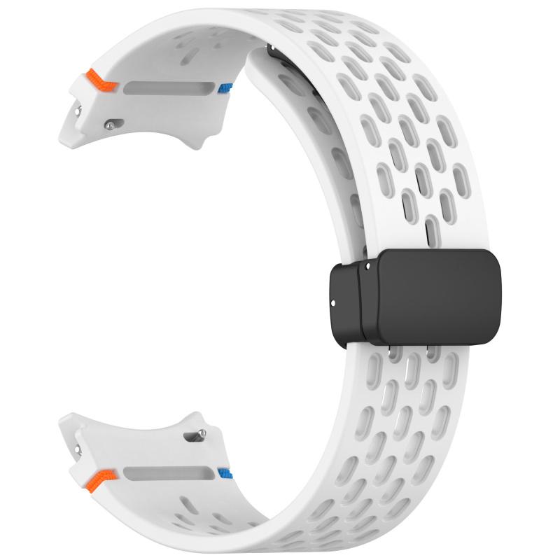 No Gaps Band for Samsung Galaxy Watch 7 FE 5 6 4 Classic 5 Pro 44mm Magnetic Silicone Bracelet Correa Galaxy Watch6 Watch4 Strap