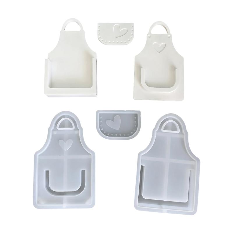 

Flexible Food Grade Silicone Floral Vase Mold Apron Shape Perfect for Creative Handmade Projects and Office Decoration 1