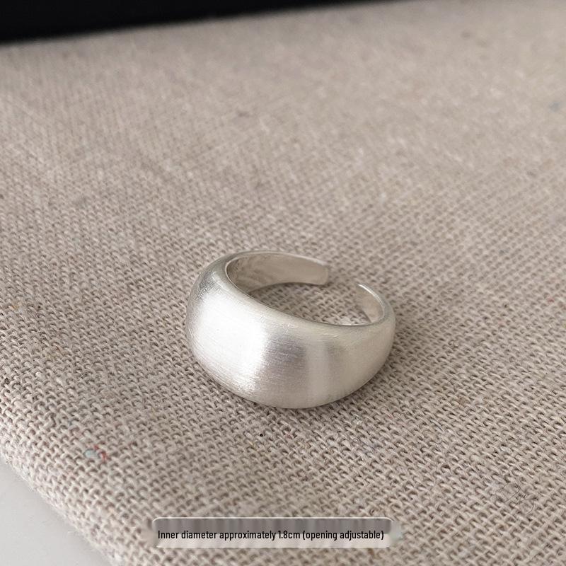 2025 Women's Brushed 925 Sterling Silver Luxury Index Finger Ring – High-End Niche Design