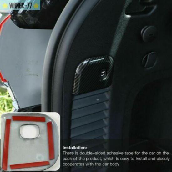 Carbon Fiber Interior Rear Trunk Switch Cover Trim For Dodge Durango 2011-