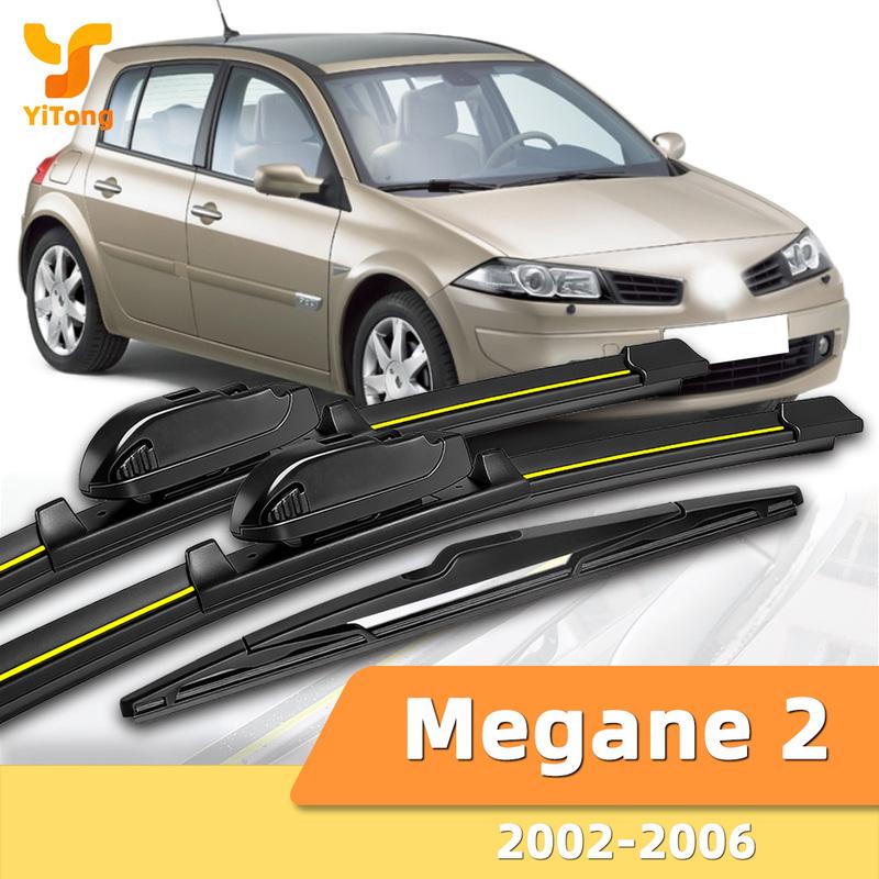 Suitable For Renault Megane 2 2002-2006 Front And Rear Windshield Wipers Durable Accessories For Car Windshields 2003 2004 2005