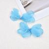 Burnt Edge Gauze Flower Trim Earrings - Petal Jewelry for DIY Holiday Style