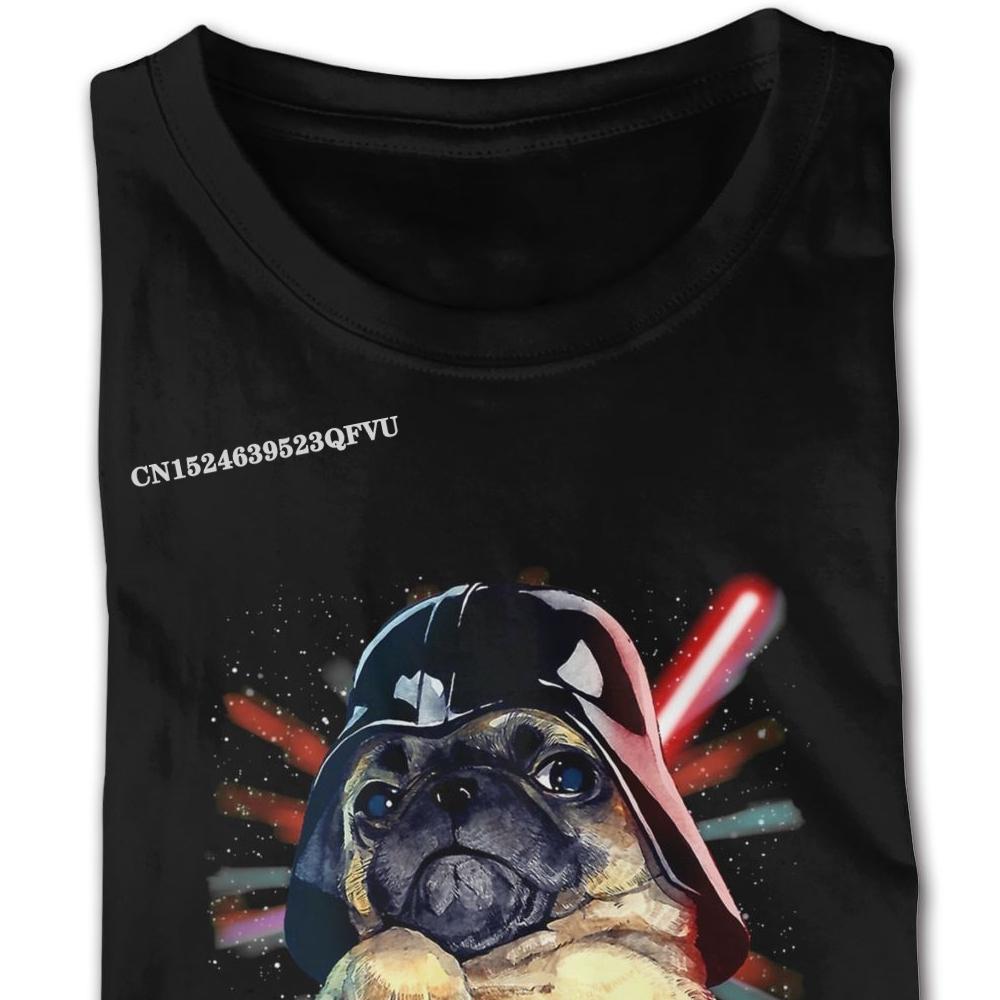 May The Pugs Be With You Tees Shirt Guys Oversized T-Shirt Men's Gothic Anime Tshirt Fashionable Brand Top Vintage Tee Shirt