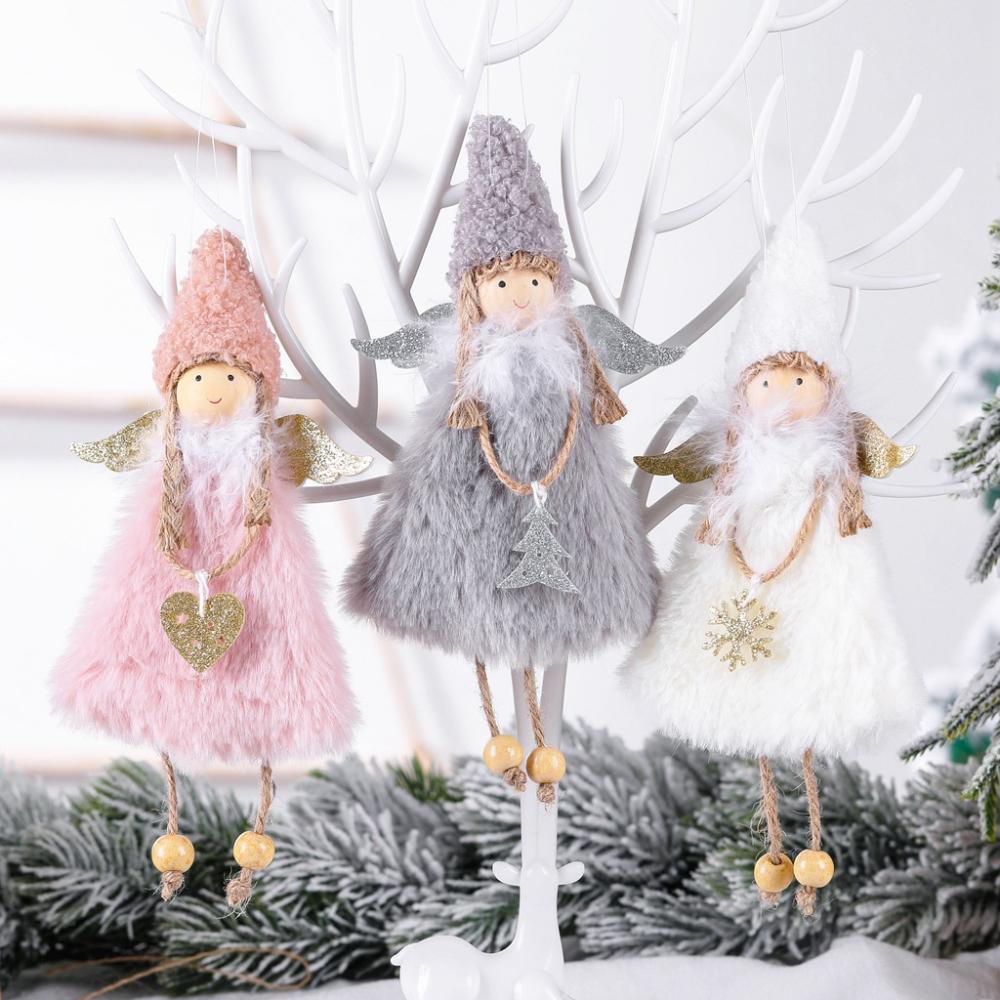 1~10PCS New Year Christmas Elf Doll  Kids Gift Xmas Tree Decor Plush Angel Pendant Christmas Decor 2024 Navidad Home Decor