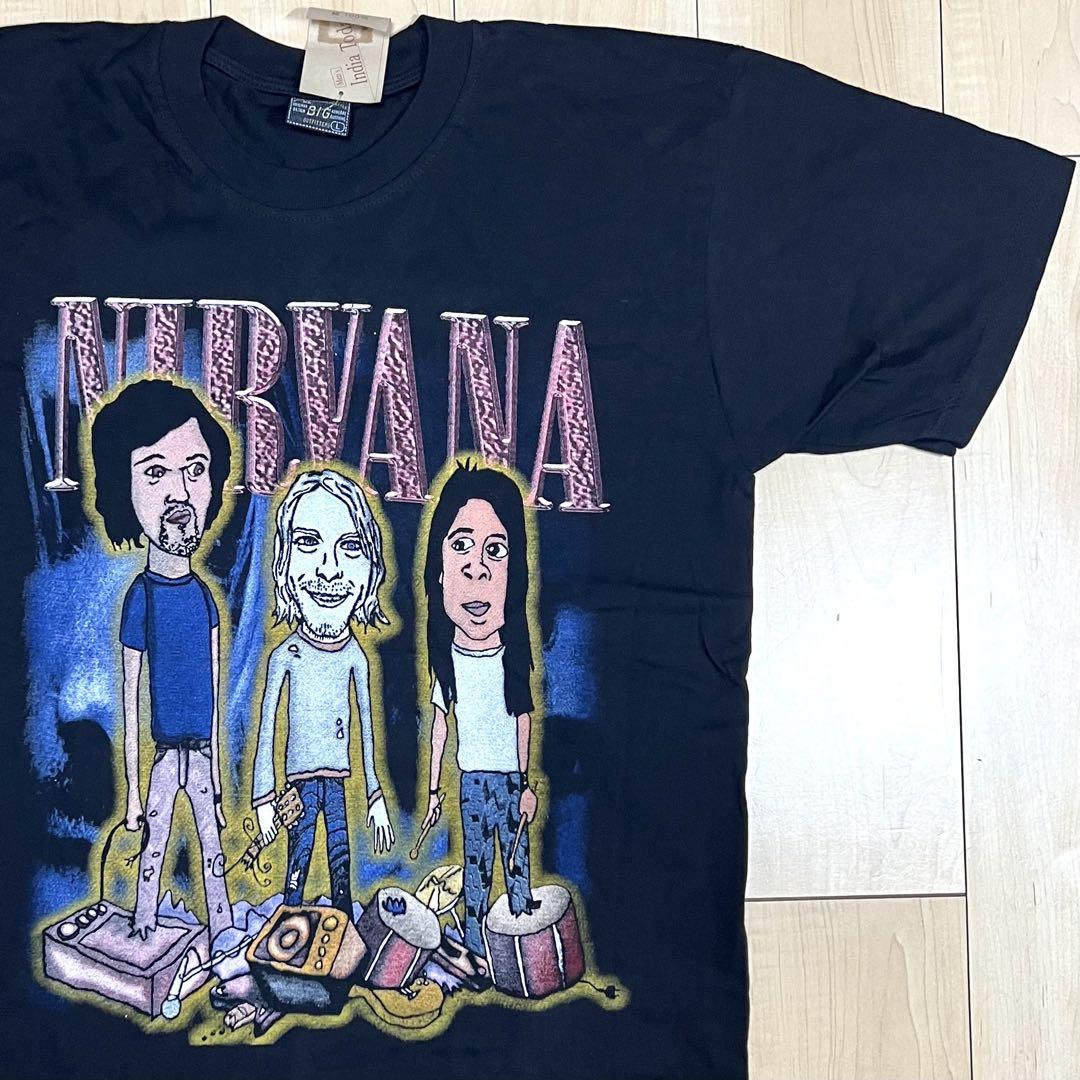 

[USED] NIRVANA anime-style character T-shirt, size L