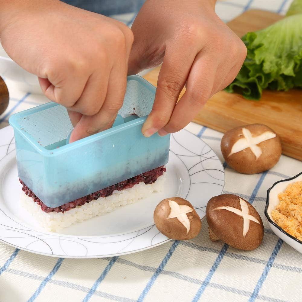 3Pcs with Rice Spatula Japanese Cuisine Onigiri Mold Colorful Mini Sushi Maker Kit  Sushi Kit