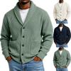 Men's V-Neck Knit Cardigan Sweater Long Sleeve Button Front Fall Winter