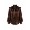 Cat&Cat Silk Hoodie with a Tied Bow