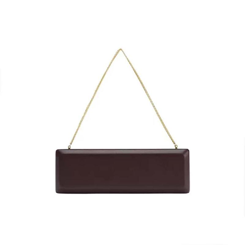 

Handbag Crossbody Bag New Arrival Pu Leather Chain Shoulder Fashion Evening Clutch Casual Party Women Genuine Brand Small Purses 27x3.5x9cm вино красного