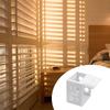 6PCS White Color Mounting Brackets Blind Headrail Track End Holder Window Blind Brackets for Window Blinds Installation