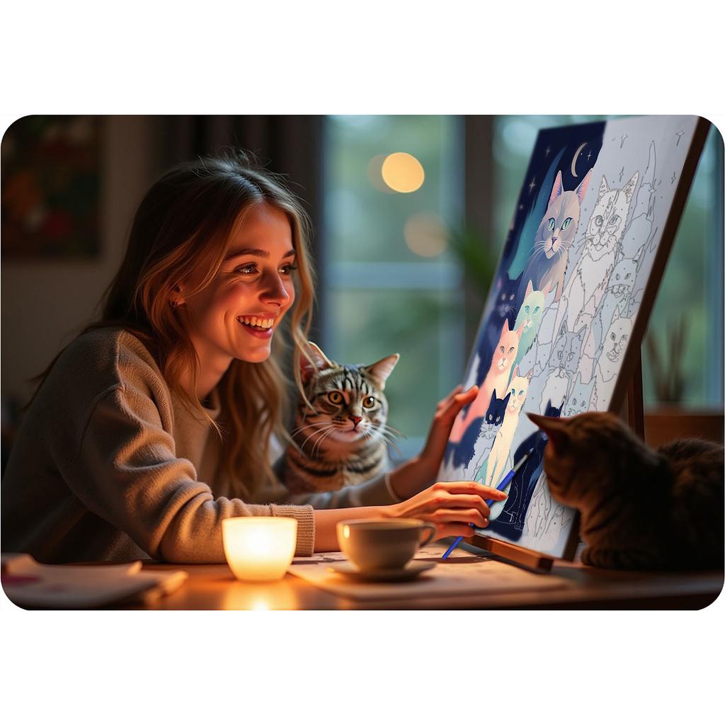Paint By Numbers Picture Massido Cats